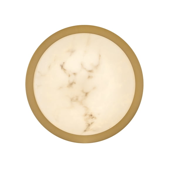 Fredrick Ramond Fr31011 Cava 13" Wide Flush Mount Drum Ceiling Fixture - Brass