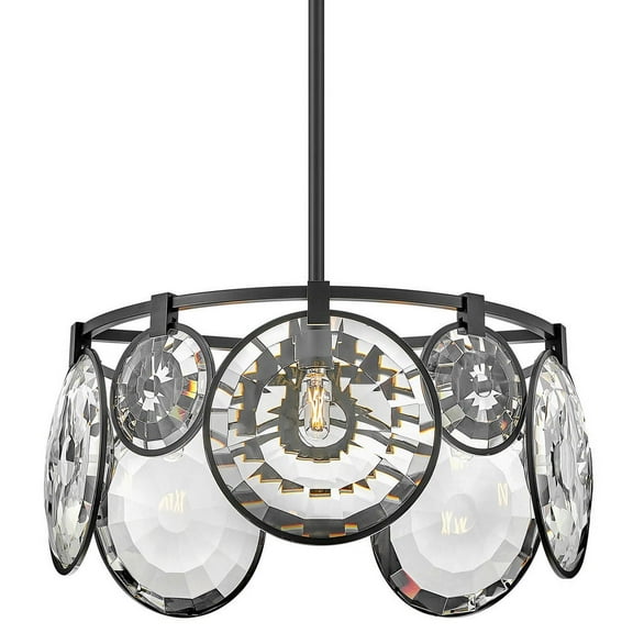 Fredrick Ramond Fr31263 Nala 5 Light 22" Wide Pendant / Semi-Flush Ceiling Fixture - Black