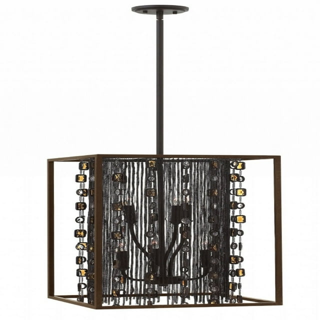 Fredrick Ramond Fr32546 Mercato 6 Light 16" Wide Full Sized Pendant - Bronze