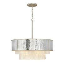 -Eight Light Medium Drum Pendant-26 Inches Wide By 26 Inches Tall Fredrick Ramond Lighting Fr32706cpg