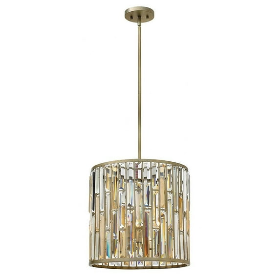 Gemma-Three Light Foyer-16 Inches Wide By 15.75 Inches Tall-Silver Leaf Finish Fredrick Ramond Lighting Fr33734slf