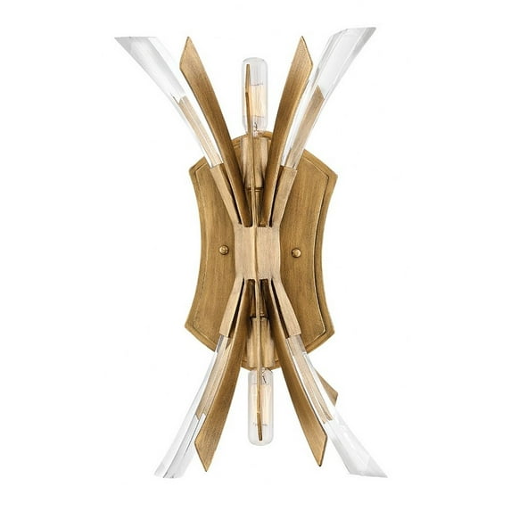 Vida-Two Light Wall Sconce-9 Inches Wide By 17.25 Inches Tall-Burnished Gold Finish Fredrick Ramond Lighting Fr40902bng