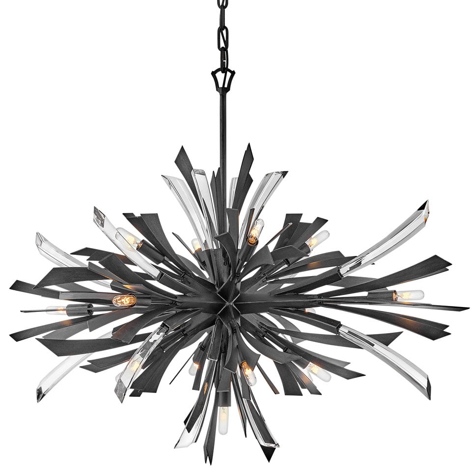 Vida Brushed Graphite 13-Light LED Sputnik Sphere Chandelier