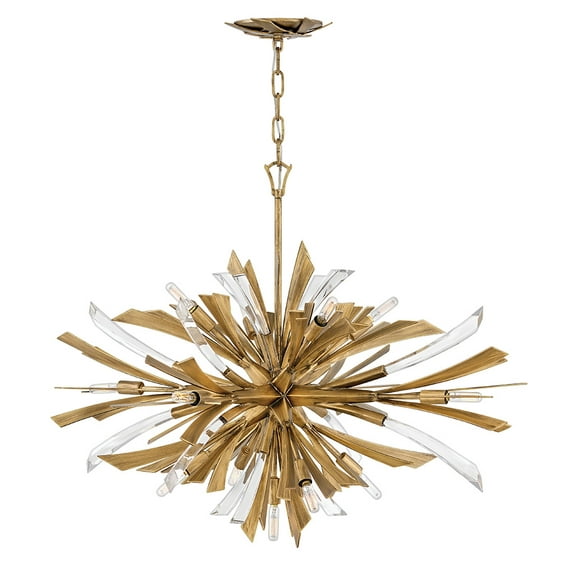 Fredrick Ramond Fr40906 Vida 13 Light 36" Wide Abstract Chandelier - Gold