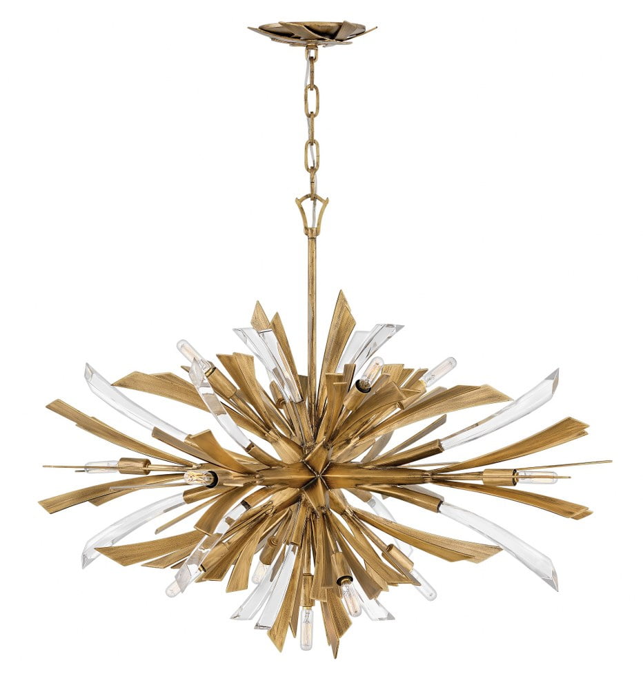 Vida Burnished Gold 13-Light Sputnik Sphere Chandelier