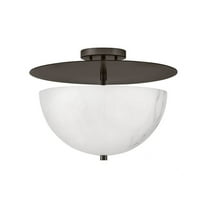 Fredrick Ramond Fr41023 Inez 3 Light 16" Wide Semi-Flush Bowl Ceiling Fixture - Black