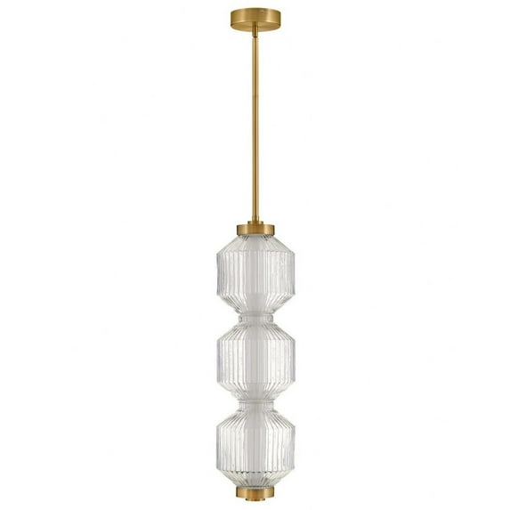Fredrick Ramond Fr41467 Reign 8" Wide Mini Pendant - Brass