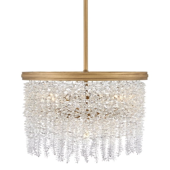 Fredrick Ramond Fr41493 Rubina 4 Light 18" Wide Semi-Flush Ceiling Fixture / Converts To