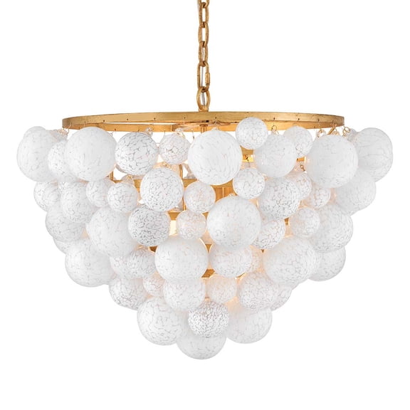 Fredrick Ramond Fr41565 Marabel 6 Light 31" Wide Ring Chandelier - Brass
