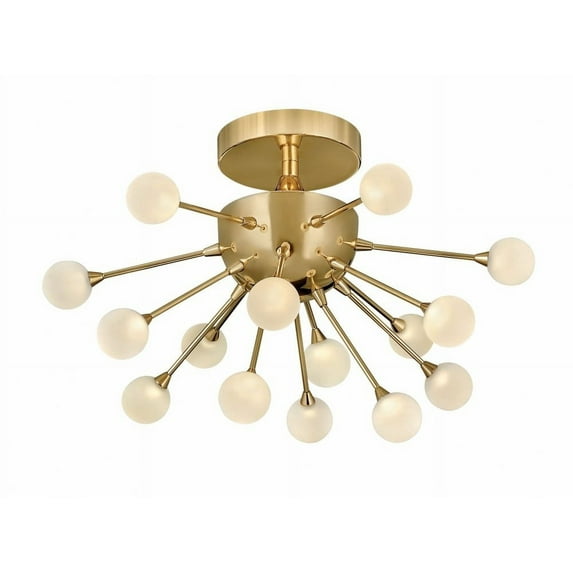Fredrick Ramond Fr44411 Impulse 15 Light 15" Wide Integrated Led Semi-Flush Ceiling