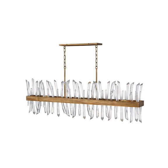 Fredrick Ramond Lighting - Revel-Six Light Linear Oval Chandelier in Modern