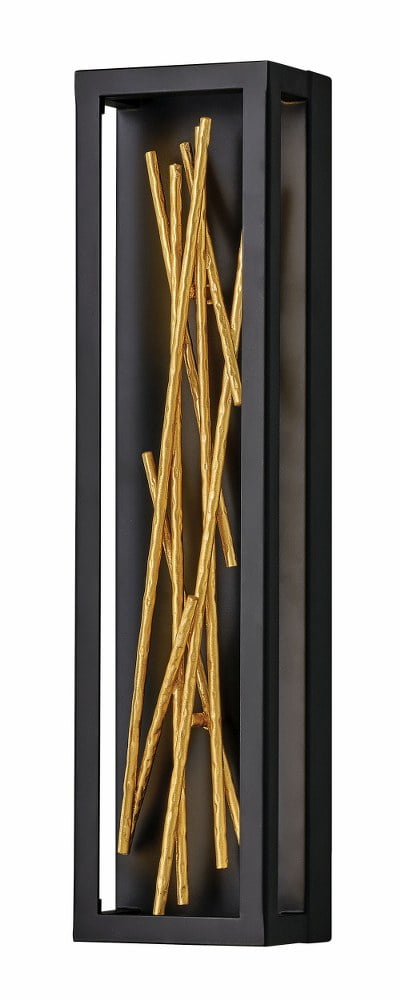 Styx Black and Gilded Gold Dimmable LED Wall Sconce