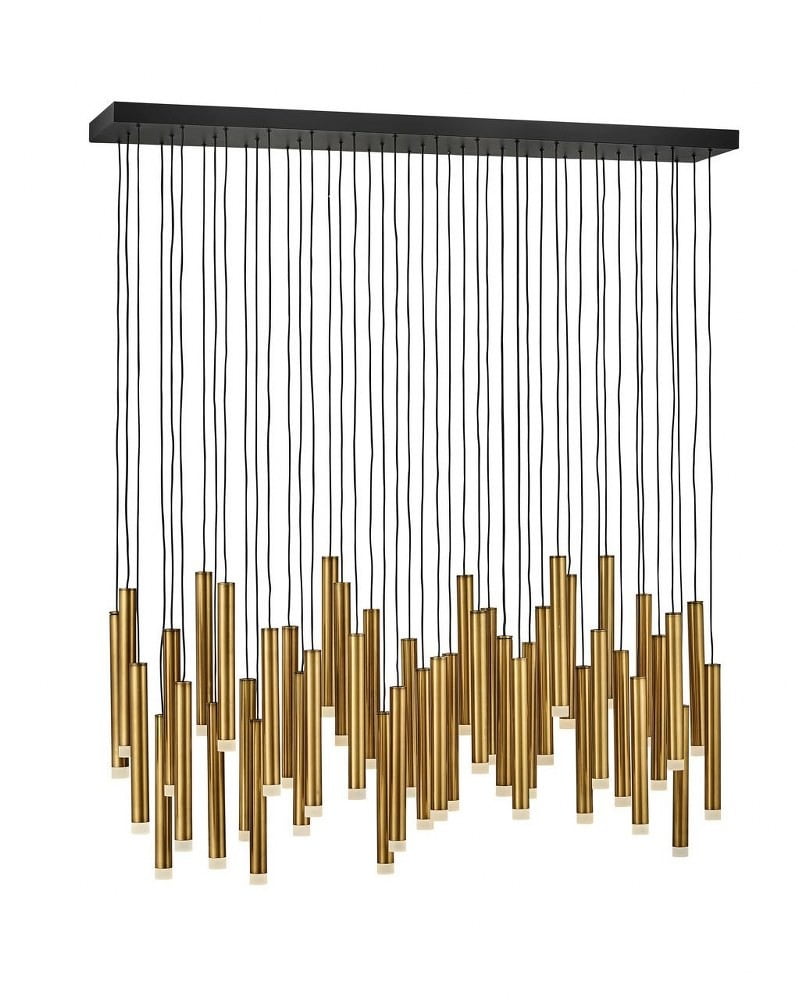 Harmony 45-Light Heritage Brass LED Cluster Pendant