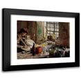 thumbnail image 1 of Fredrik Kolstø 14x11 Black Modern Framed Museum Art Print Titled - The Painter's Workshop (1885), 1 of 5