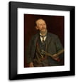 thumbnail image 1 of Fredrik Kolstø 14x18 Black Modern Framed Museum Art Print Titled - Portrait of the Painter Amaldus Nielsen (1902), 1 of 5