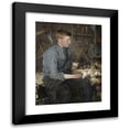 thumbnail image 1 of Fredrik Kolstø 19x24 Black Modern Framed Museum Art Print Titled - The Young Carpenter (1886), 1 of 5