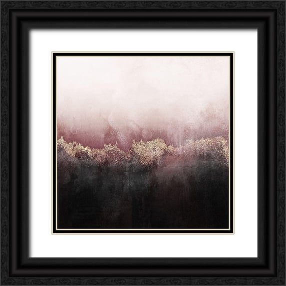 Fredriksson, Elisabeth 12x12 Black Ornate Wood Framed with Double Matting Museum Art Print Titled - Pink Sky
