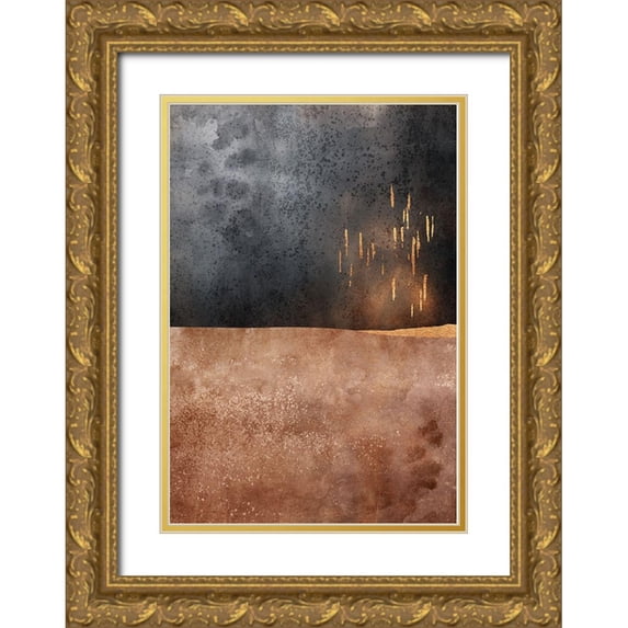 Fredriksson, Elisabeth 18x24 Gold Ornate Wood Framed with Double Matting Museum Art Print Titled - Autumn Rain