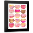 thumbnail image 1 of Fredriksson, Elisabeth 19x24 Black Modern Framed Museum Art Print Titled - Pretty Pink Coffee Cups, 1 of 5