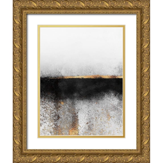 Fredriksson, Elisabeth 25x32 Gold Ornate Wood Framed with Double Matting Museum Art Print Titled - Soot And Gold