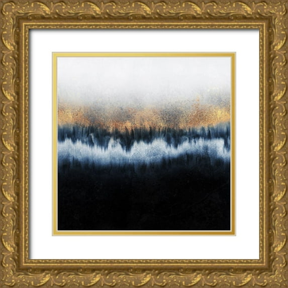 Fredriksson, Elisabeth 26x26 Gold Ornate Wood Framed with Double Matting Museum Art Print Titled - Golden Horizon