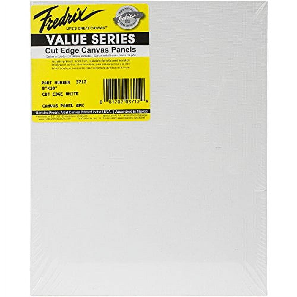 Fredrix Art Canvas Tara Cut Edge Canvas Panel, 8 by 10", (Pack of 6