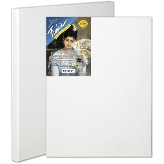 Fredrix 24 by 30-Inch Ultrasmooth Stretched Canvas, 24x30, White
