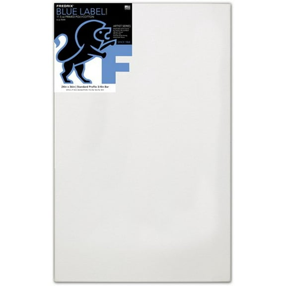 Fredrix Blue Label Cotton Canvas - 24" x 36", 3/4" Profile