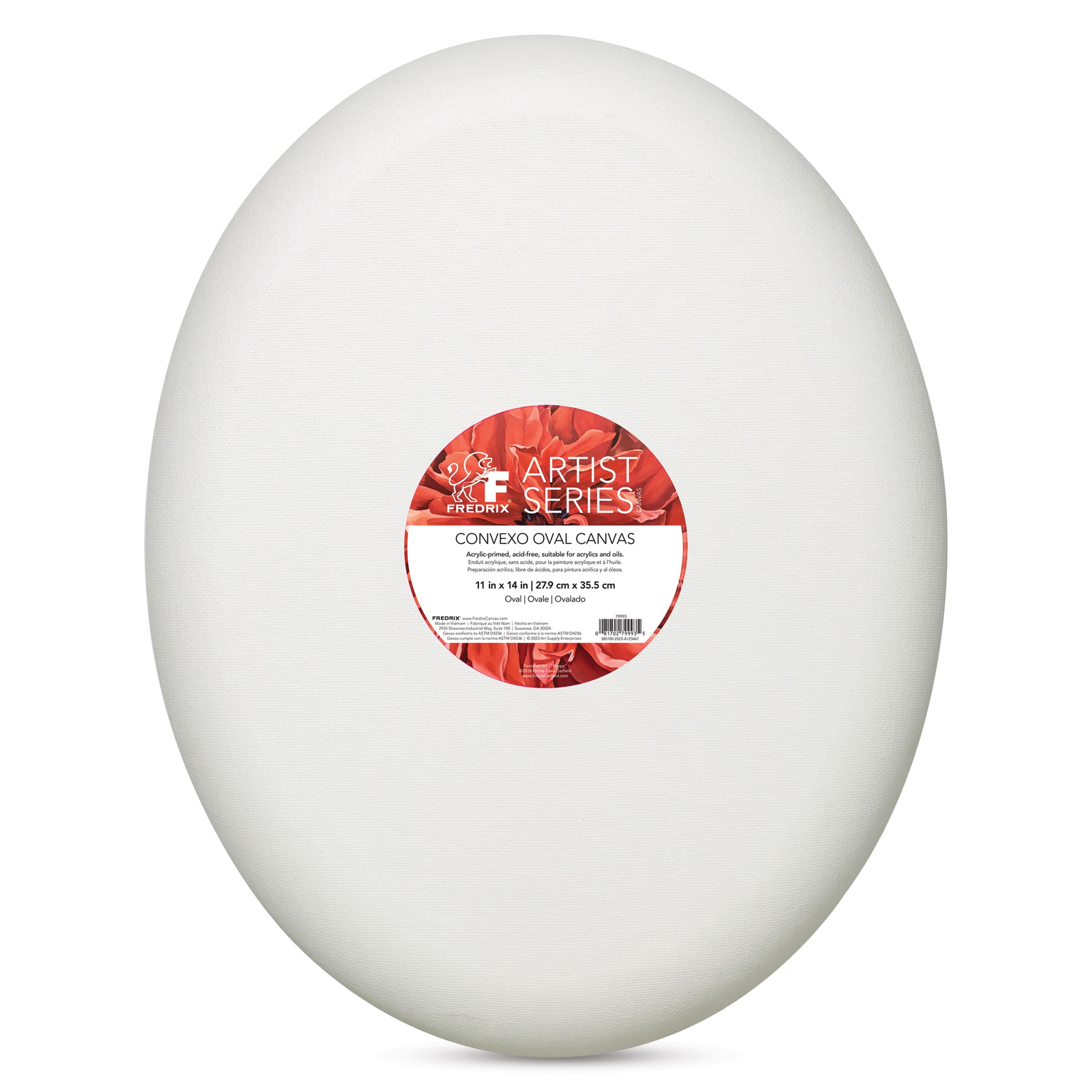 Fredrix Convexo Canvas - 11" x 14", Oval