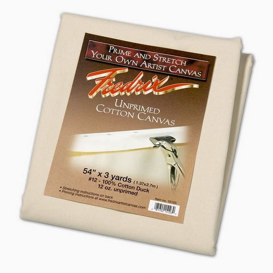 Fredrix Folded Blanket Canvas - 96" x 3 yds, Unprimed