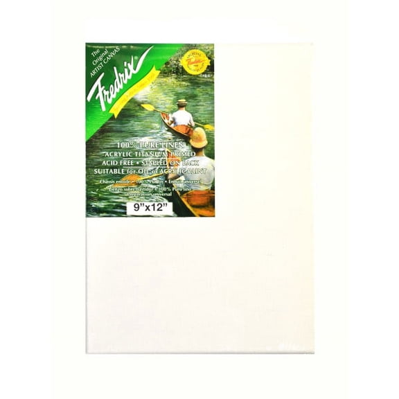 Fredrix Pro Belgian Pre-Stretched Linen Canvas, 9" x 12" x 7/8"