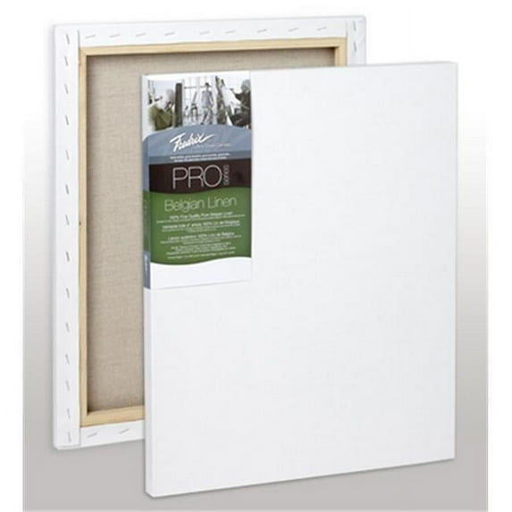 Fredrix Pro Series Traditional Profile Belgian Linen Canvas - 24" x 30", Acrylic Primed