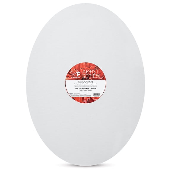 Fredrix Profile Cotton Canvas - 12" x 16", Oval