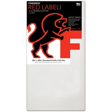 Fredrix Red Label Cotton Canvas - 10" x 20", 3/4" Profile