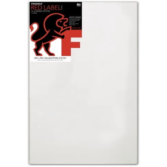 Fredrix Red Label Cotton Canvas - 20" x 30", 3/4" Profile