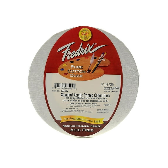 Fredrix Profile Cotton Canvas - 5", Round