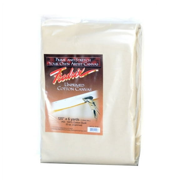Fredrix Style 548 Unprimed Heavyweight Cotton Canvas, 120" x 6 Yd.