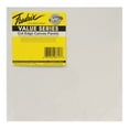 Fredrix Value Series Cut Edge Canvas Panel, 12 in Square, White, Pack