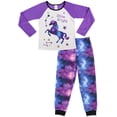 thumbnail image 1 of Free 2 Dream Girls 2 Piece Polyester Long Sleeve Top And Pants Pj Set, Size 4-5 Purple, 1 of 5