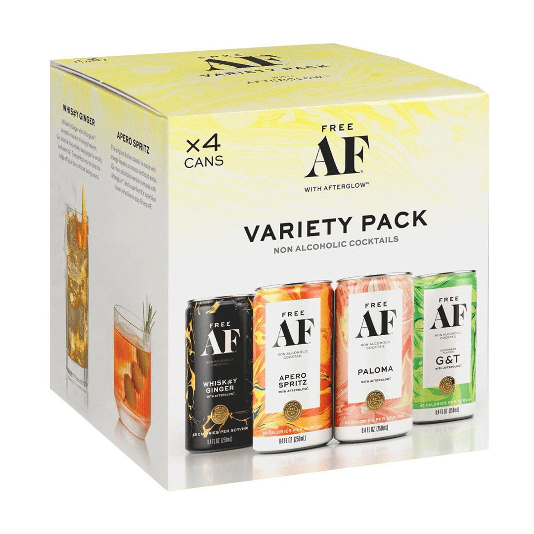 Free AF Non-Alcoholic Cocktail Variety 4-Pack in Recyclable Cans