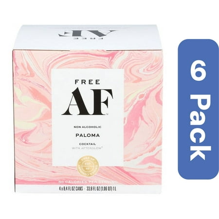 (Pack Of 6) Free Af Mixer Non-Alcoholic Paloma 4 Pack 1 Liter