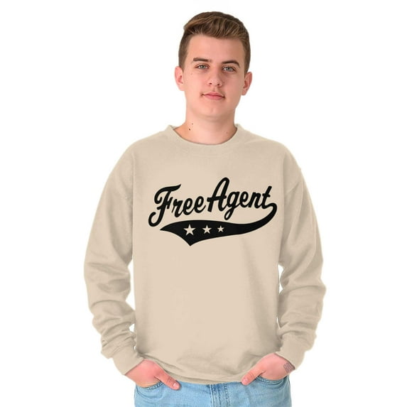 Free Agent Sports Team Fanatic Club Sweatshirt for Men or Women Brisco Brands X