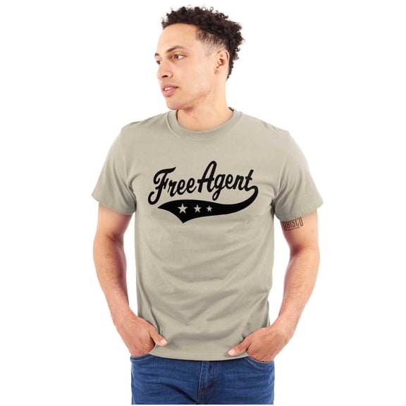 Free Agent Sports Team Fanatic Club Plus Size Crewneck Graphic Tee Shirt Brisco Brands 2X