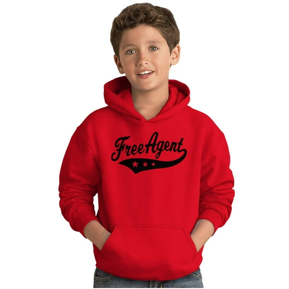 Free Agent Sports Team Fanatic Club Youth Hoodie Boy Girl Teen Brisco Brands X