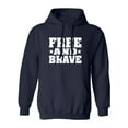 thumbnail image 1 of Free And Brave Adult Hooded Sweatshirt, 1 of 3