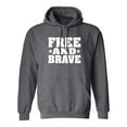 thumbnail image 1 of Free And Brave Adult Hooded Sweatshirt, 1 of 3