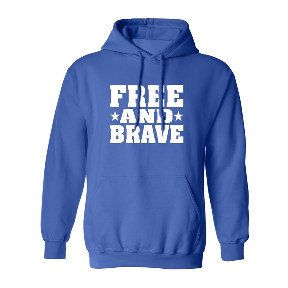 Free And Brave Adult Hooded Sweatshirt