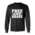 thumbnail image 1 of Free And Brave Adult Long Sleeve T-shirt, 1 of 3