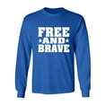 thumbnail image 1 of Free And Brave Adult Long Sleeve T-shirt, 1 of 3