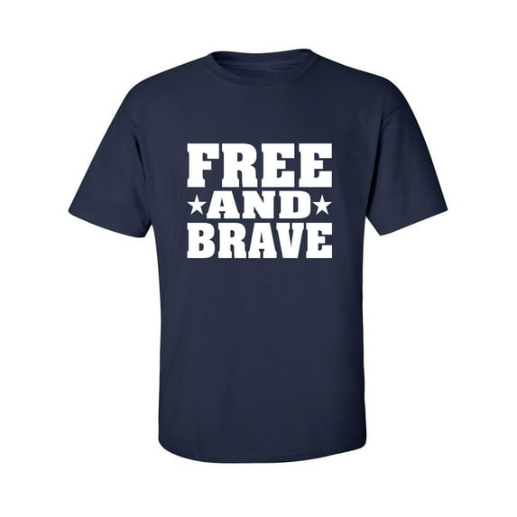 Free And Brave Adult Short Sleeve T-shirt